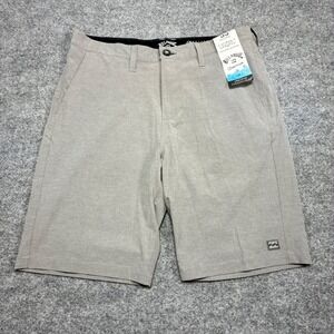 Billabong Crossfire Submersible Hybrid Shorts Mens 33 Gray Recycled Stretch NEW